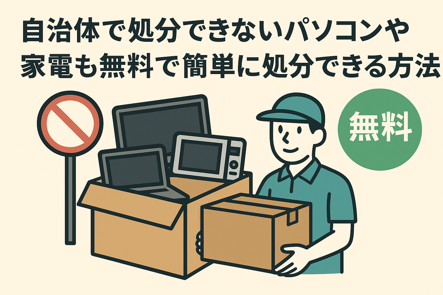 自治体でも処分できないパソコンにも対応