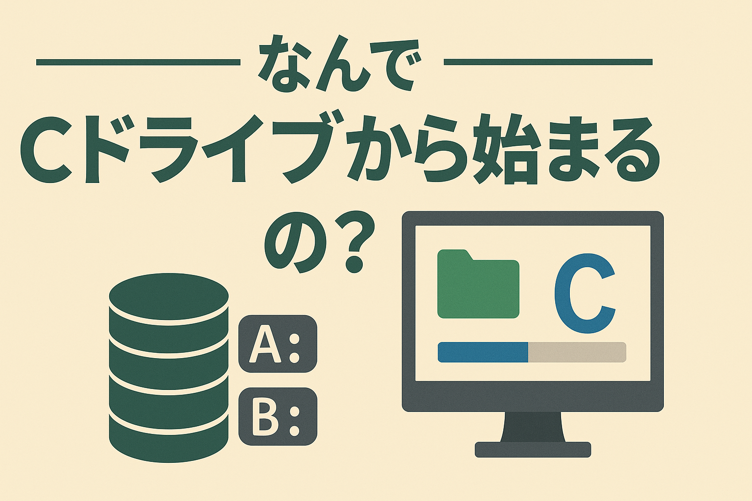 なんでCドライブから始まるの？｜Windowsの意外な歴史と理由を解説